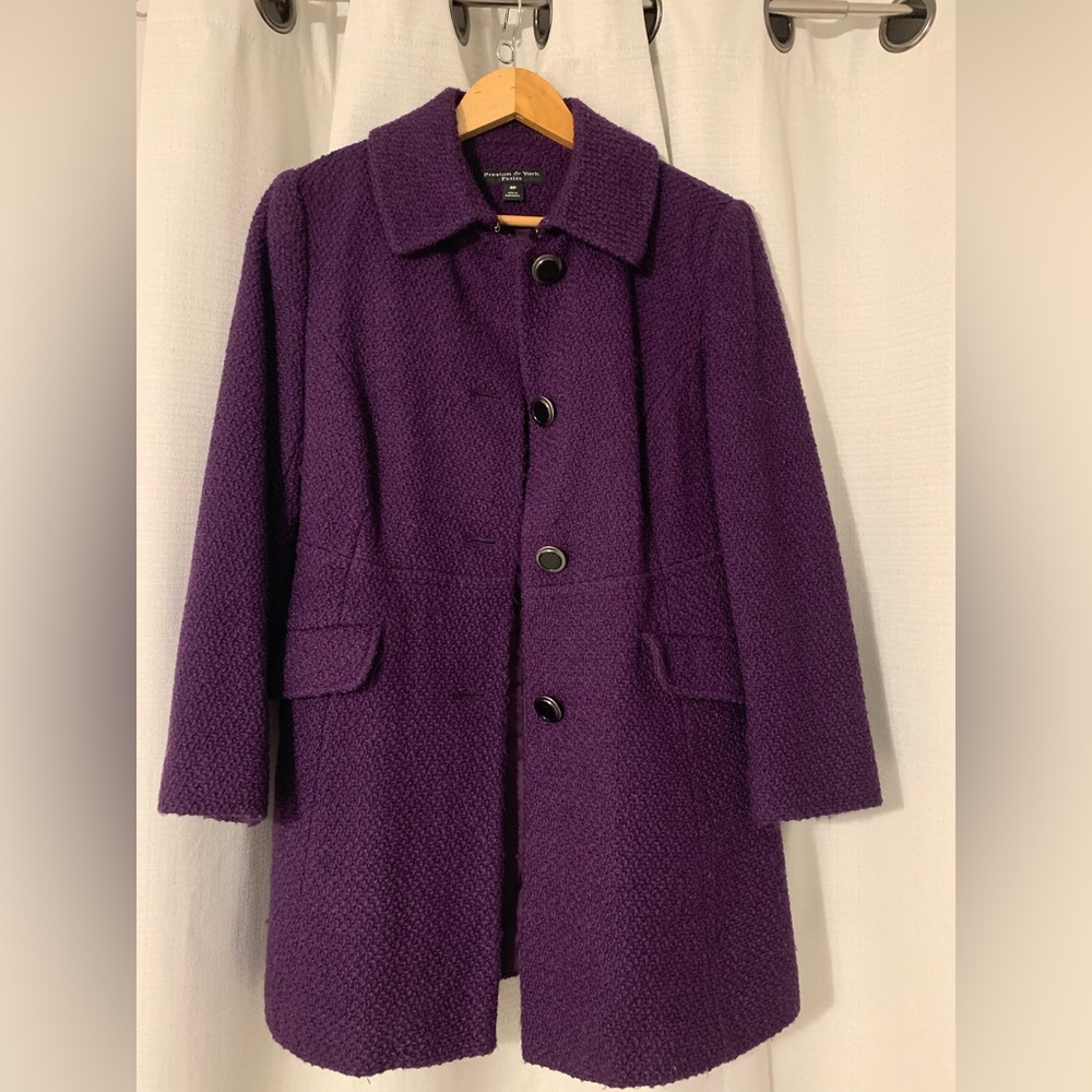 Preston & York Deep Purple Pea Coat